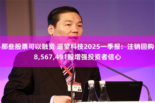 那些股票可以融资 遥望科技2025一季报：注销回购8,567,491股增强投资者信心