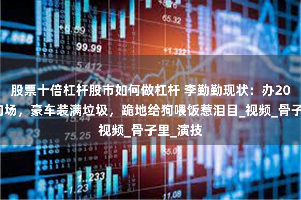 股票十倍杠杆股市如何做杠杆 李勤勤现状：办20年流浪狗场，豪车装满垃圾，跪地给狗喂饭惹泪目_视频_骨子里_演技